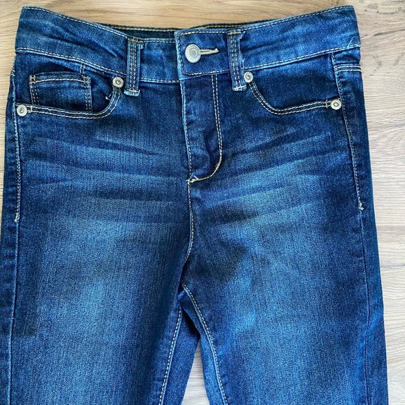 Sonoma Girls Bootcut Jeans Denim Blue Snap and Zip 7 NWOT - Picture 2 of 6